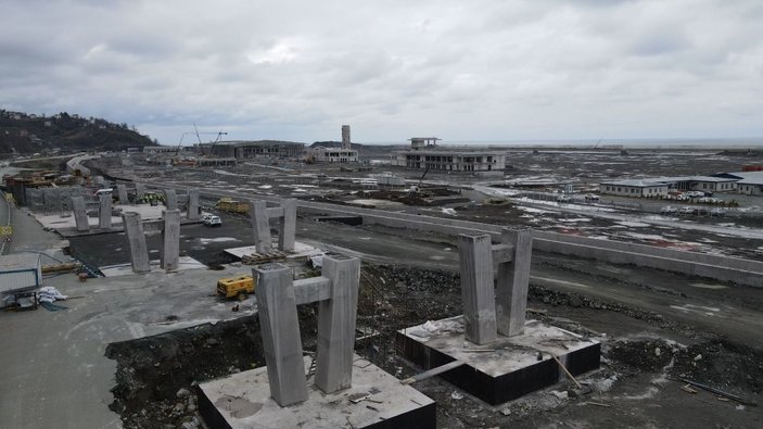 Rize-Artvin Havalimanı inşaatı hız kesmeden devam ediyor -5