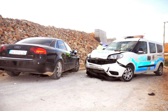 Yaralama şüphelisi 5 kişi, polis aracına çarpınca yakalandı -10
