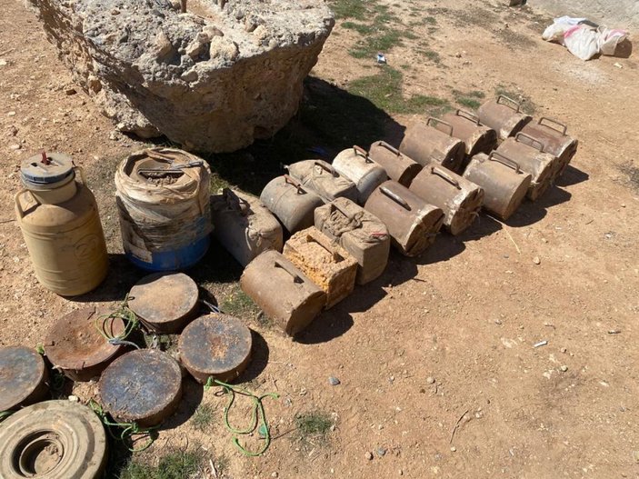 Tel Abyad'da 693 kilogram patlayıcı bulundu