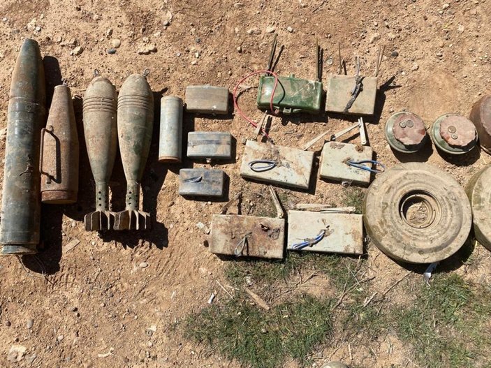 Tel Abyad'da 693 kilogram patlayıcı bulundu
