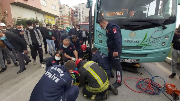 Otobüsün altında sürüklenen kadının mucize kurtuluşu kameralara yansıdı -2