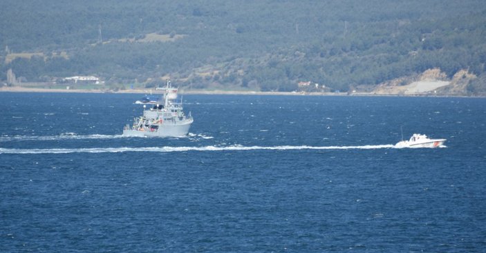 Çanakkale Boğazı’ndan Bulgar mayın avcı gemisi geçti -2