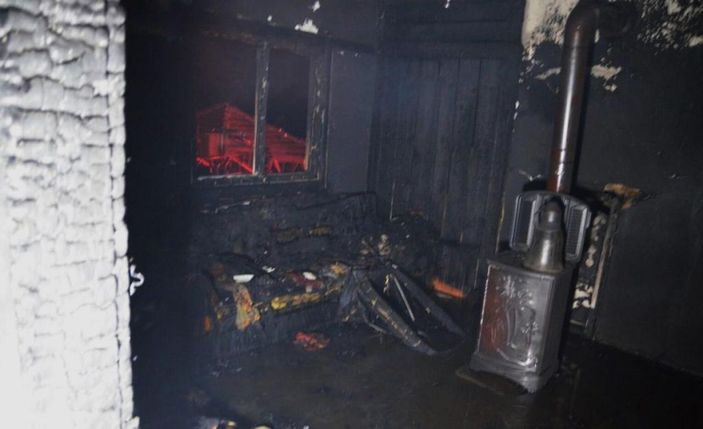 Kütahya'da ev yangını; 83 yaşındaki kadın öldü -1