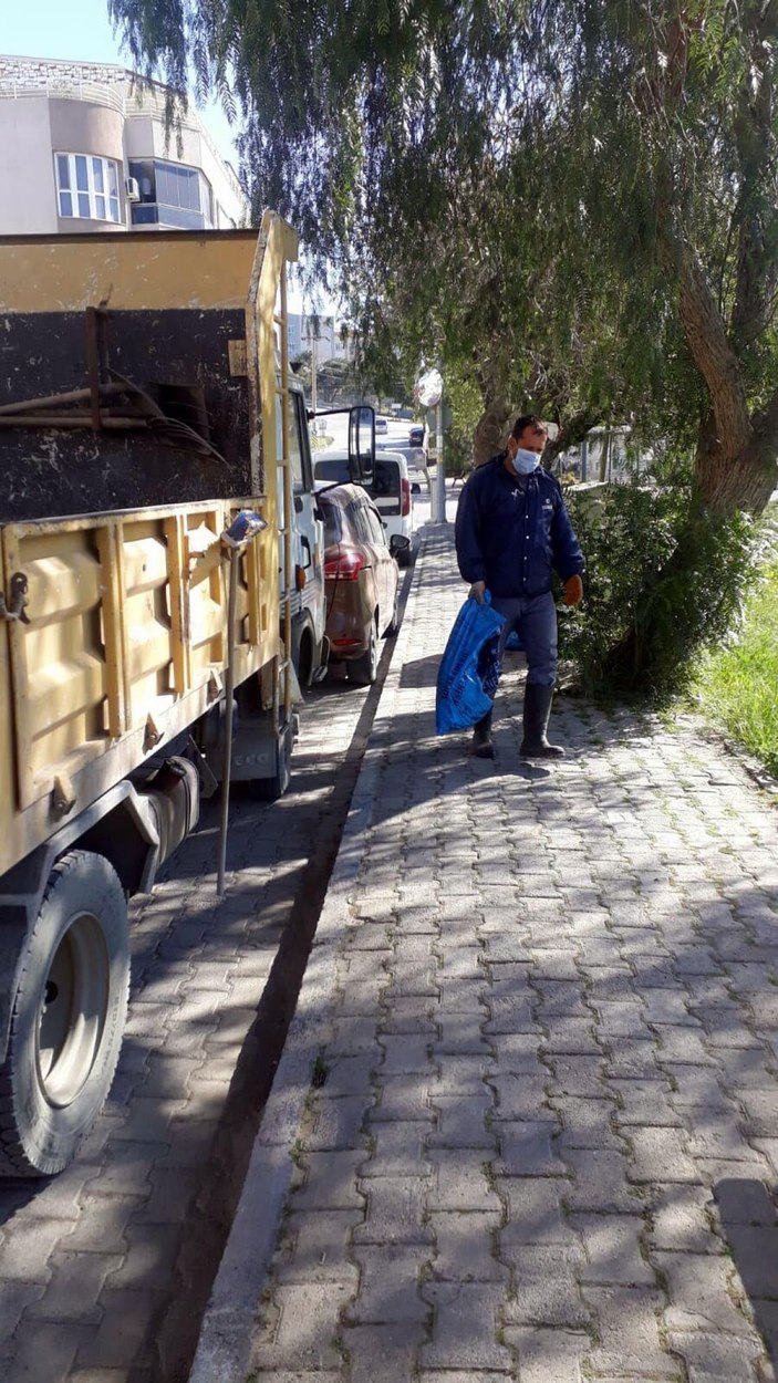 Poşetle çöpe atılan 4 yavru kediyi belediyenin temizlik işçileri kurtardı -3