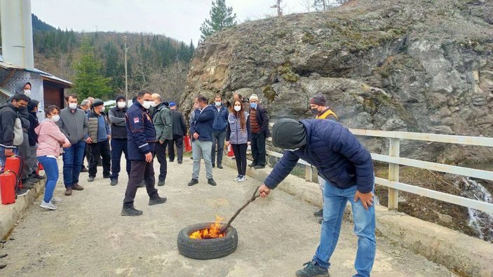 Artvin’in köyünde her eve yangın söndürme tüpü zorunluluğu -3