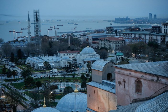 Ayasofya Camii'nin minaresinden tarihi yarımada... -7