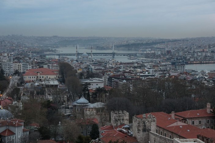 Ayasofya Camii'nin minaresinden tarihi yarımada... -6