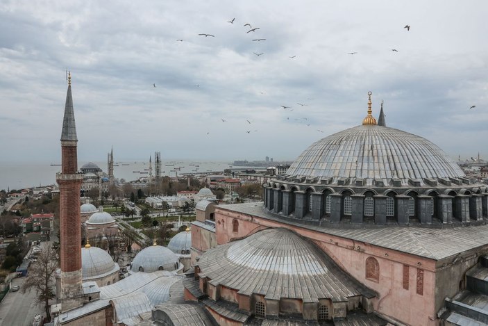 Ayasofya Camii'nin minaresinden tarihi yarımada... -10