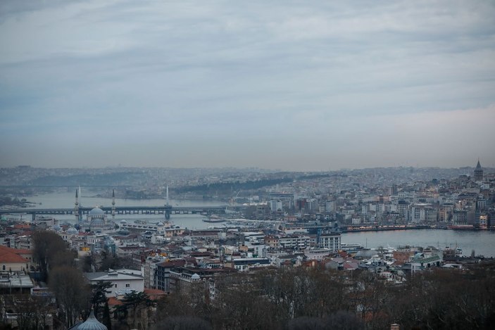 Ayasofya Camii'nin minaresinden tarihi yarımada... -4