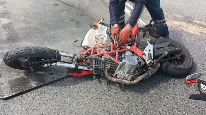 Esenyurt'ta feci motosiklet kazası 