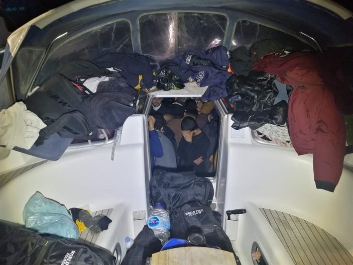 Datça'da 114 kaçak göçmen ve 2 organizatör yakalandı  -2