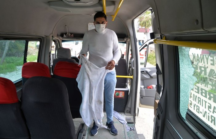 Mersin'de minibüsçüler arasında hat kavgası; korku dolu anlar -2