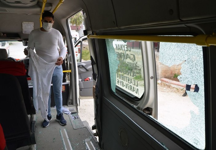Mersin'de minibüsçüler arasında hat kavgası; korku dolu anlar -3