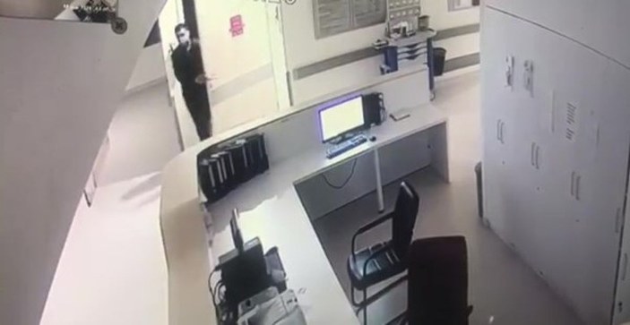 Şişli'de özel hastanede hırsızlık yapan şüpheli kamerada  -3