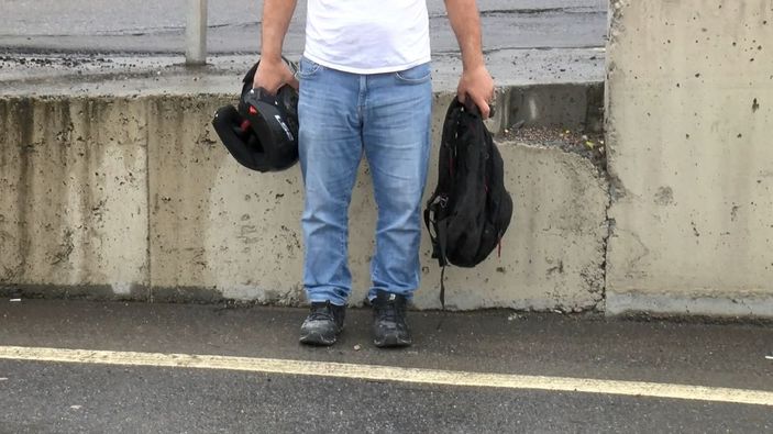 d Pendik'te sipariş yetiştirmeye çalışan motosikletli kurye otomobile çarptı -9