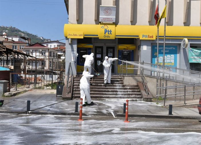 Ordu’da sokakları yıkanıyor -3