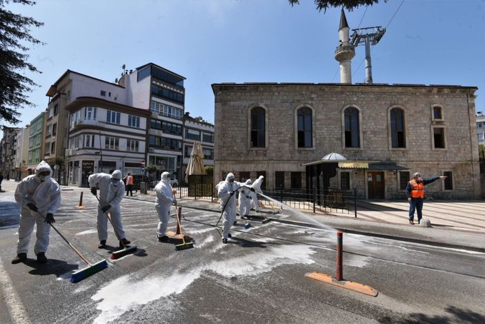 Ordu’da sokakları yıkanıyor -5