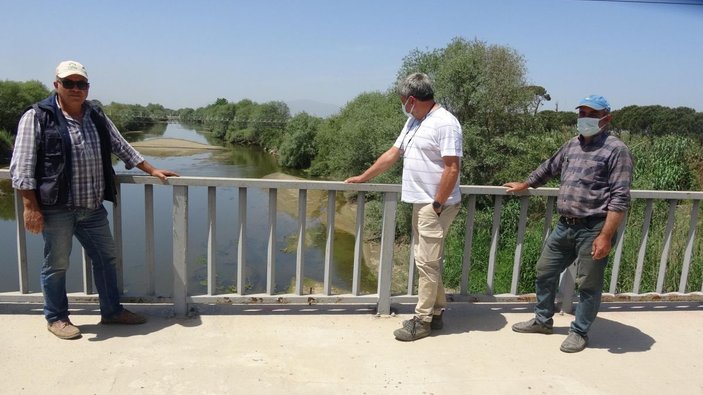 İlk kez böyle görüntülendi, Büyük Menderes Nehri kurudu -5