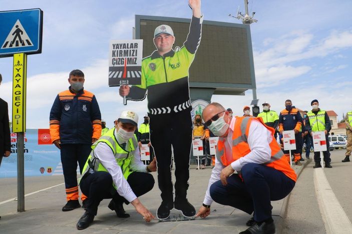 Sivas maket trafik polisi