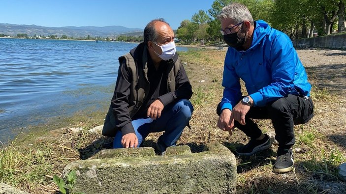 İznik Gölü'nde 2 bin yıllık tarihi yapı bulundu