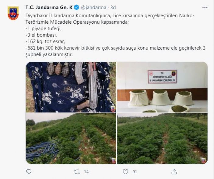 Diyarbakır'da, narko-terörizmle mücadele operasyonu -4
