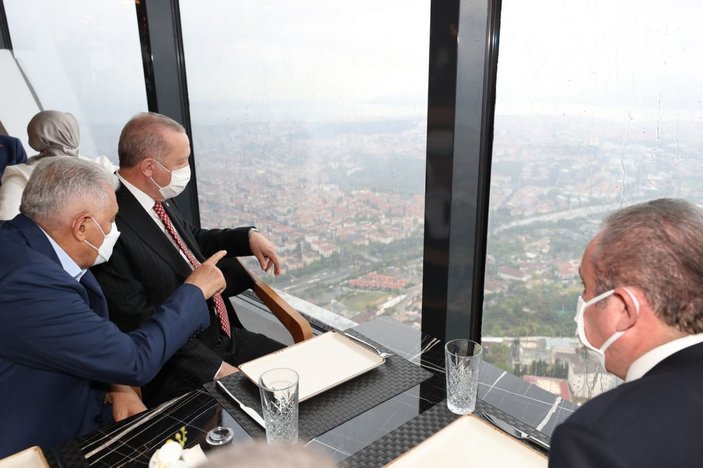 /ek fotoğraf / Cumhurbaşkanı Recep Tayyip Erdoğan Çamlıca Kulesi'ni gezdi -3