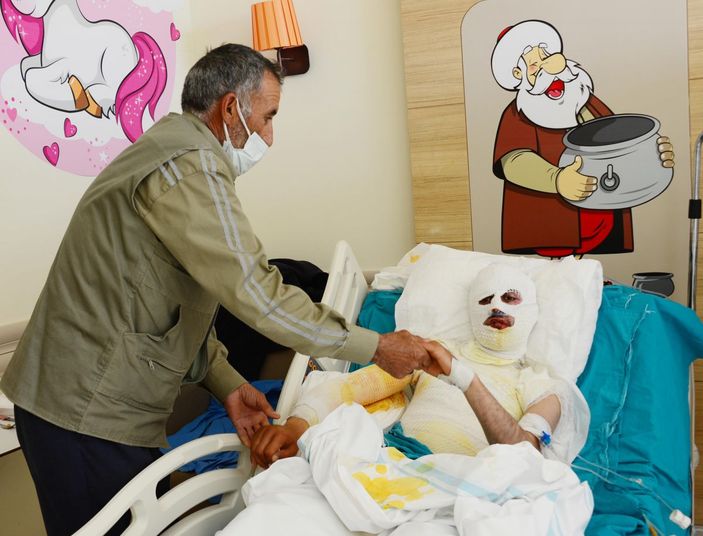 Üzerine yıldırım düşen çoban ağır yaralandı -3