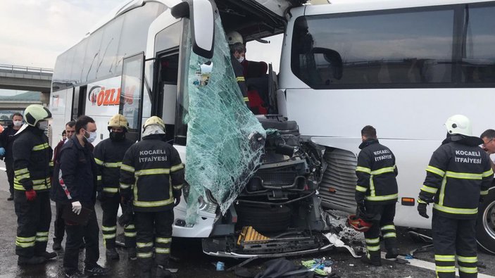 Yolcu otobüsleri çarpıştı: 8 yaralı -3