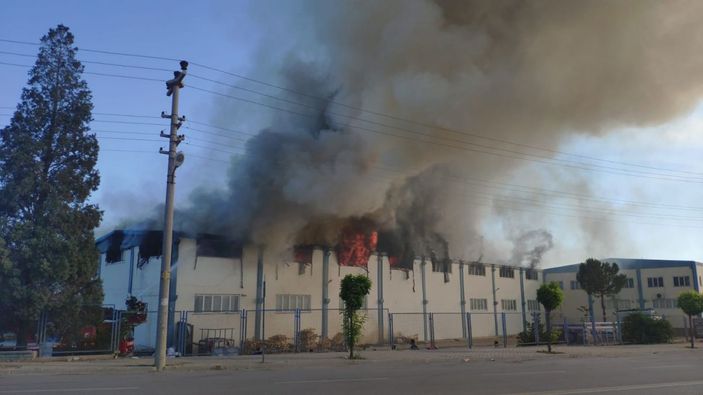 d Denizli'de tekstil fabrikasında yangın / Ek fotoğraf -4