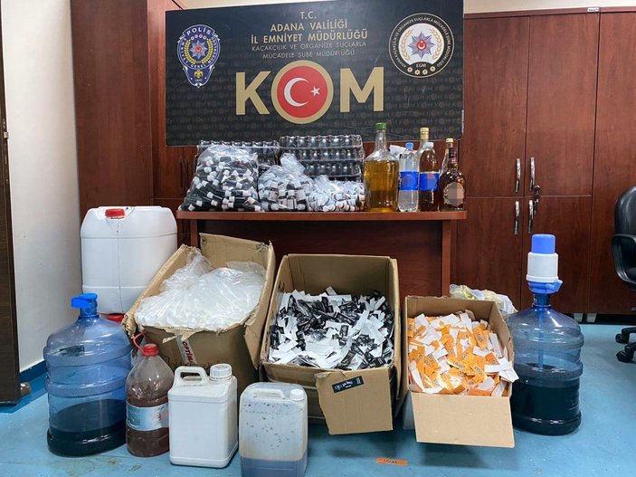 Adana’da sahte içki imalathanelerine operasyon: 10 gözaltı -2