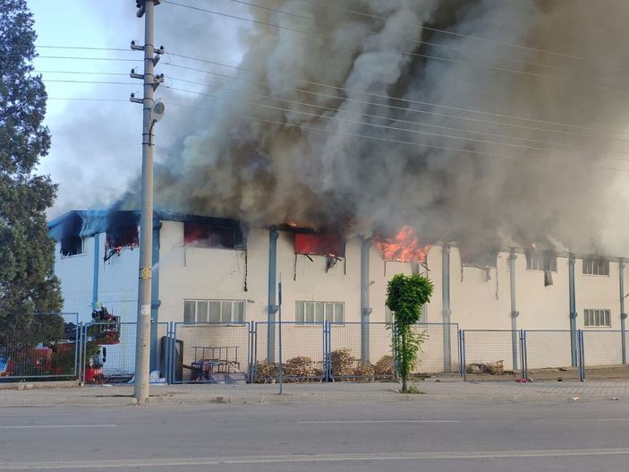 d Denizli'de tekstil fabrikasında yangın / Ek fotoğraf -2