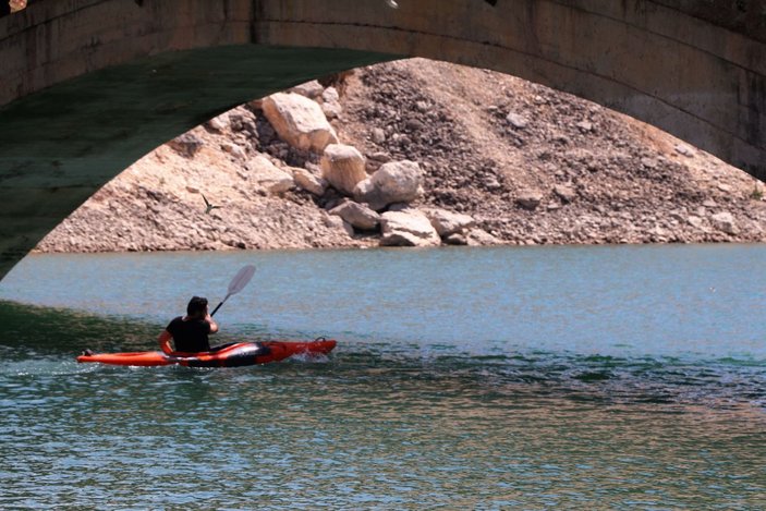Diyarbakır'da baraj gölünde kano keyfi -7