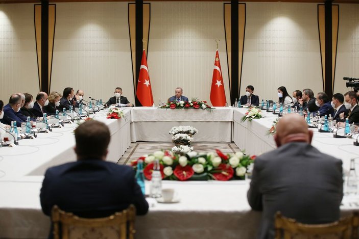 Cumhurbaşkanı Erdoğan'dan akademisyenlerle 'müsilaj' toplantısı -1
