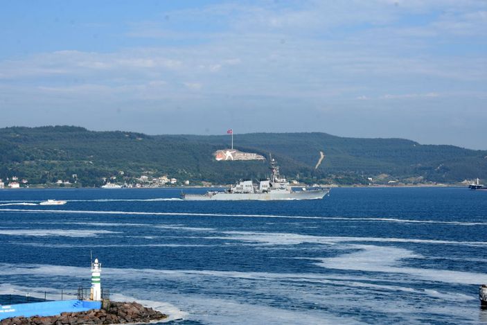 d ABD savaş gemisi, Çanakkale Boğazı'ndan geçti -6