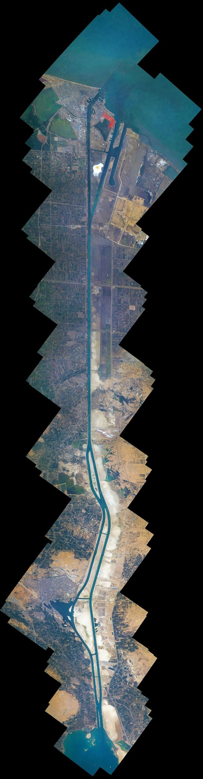Süveyş Kanalı, uzaydan görüntülendi -2
