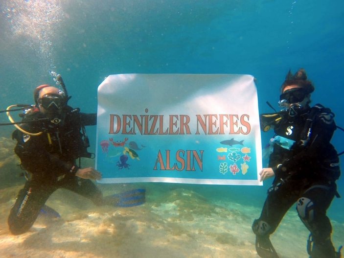 15 metre derinden Marmara Denizi için haykırdılar -5
