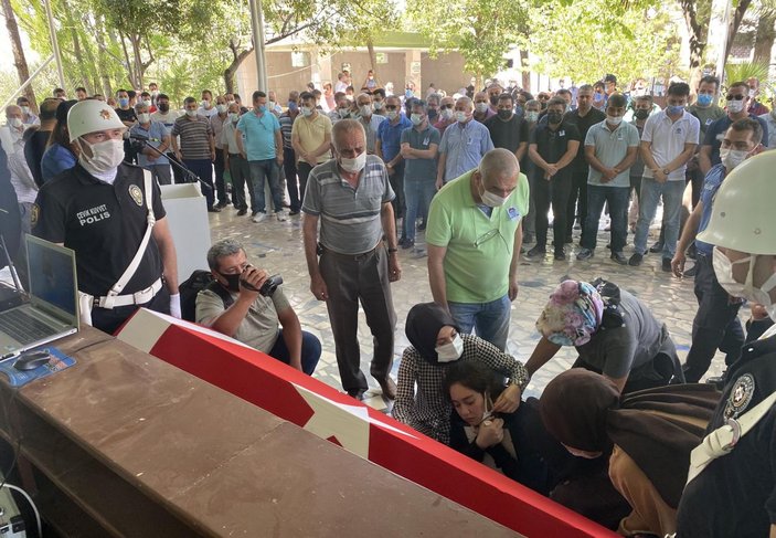 Hatay'daki kazada ölen polis memuru, Osmaniye'de toprağa verildi -3