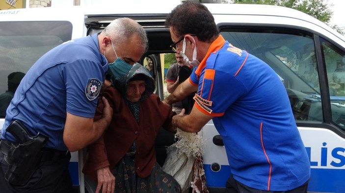Kaybolan Emine ninenin kavuşma anı duygulandırdı -5