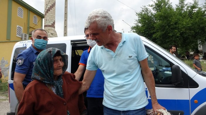 Kaybolan Emine ninenin kavuşma anı duygulandırdı -7