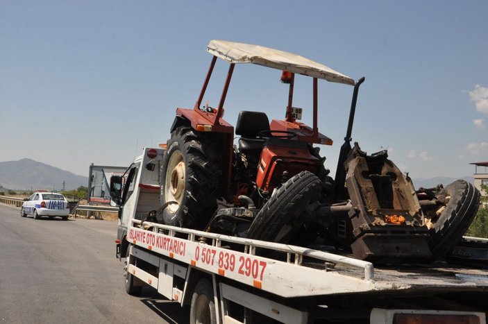 Gaziantep'te otomobil ile traktör çarpıştı: 4 yaralı -8