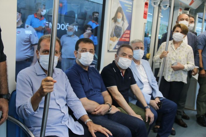 Antalya’da 3. Etap Raylı Sitemin test sürüşü CHP’li 10 büyükşehir belediye başkanının katılımıyla başladı -8