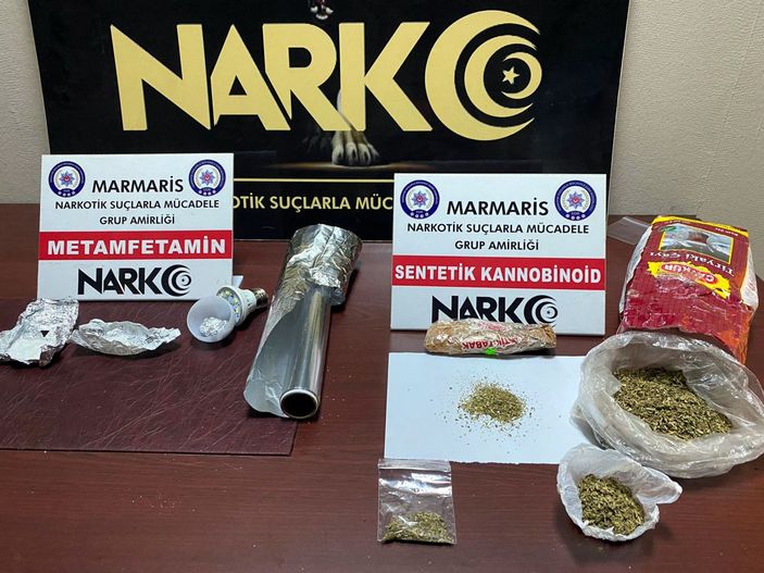 Marmaris’te uyuşturucu operasyonunda 2 tutuklama  -1