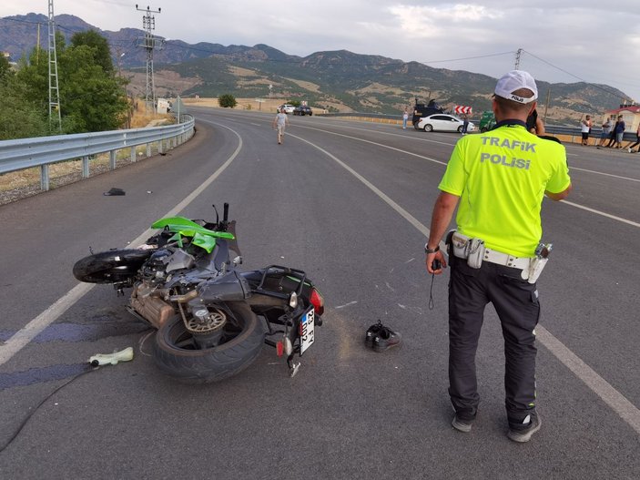 Tunceli'de, motosiklet kazasında kolu toptu -3