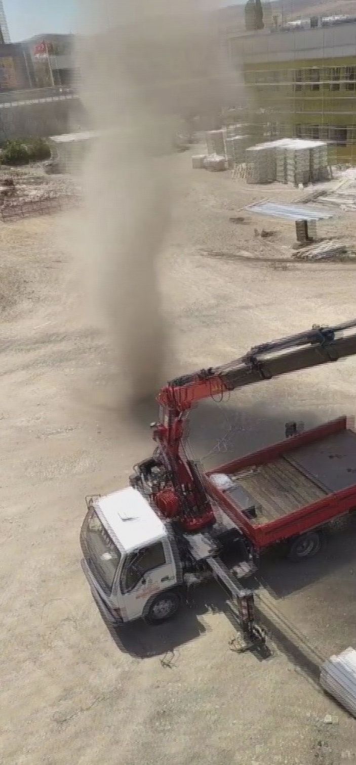 Hortum vinçte çalışırken yakaladı -2