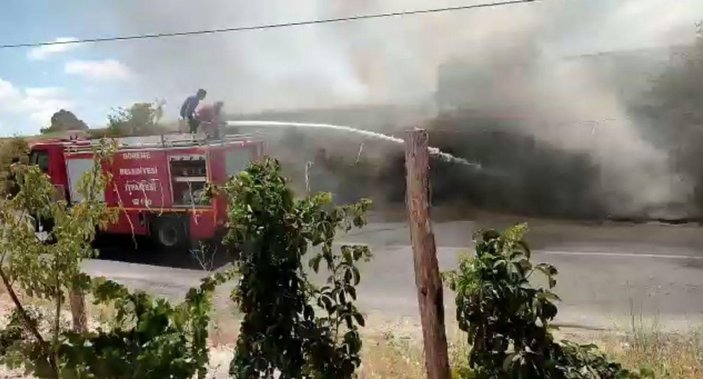 Kapadokya’da seyir halindeki otomobil yandı -2