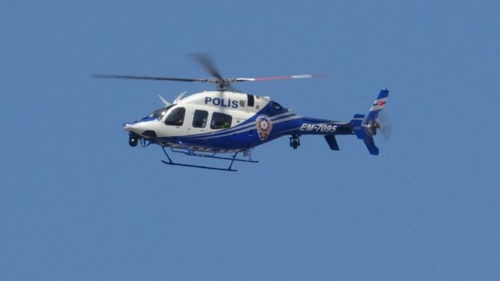 İstanbul’da helikopter destekli trafik denetimi havadan görüntülendi -2