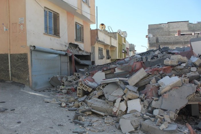 Gaziantep’te yeni yapılan 5 katlı bina çöktü, facianın eşiğinden dönüldü -4