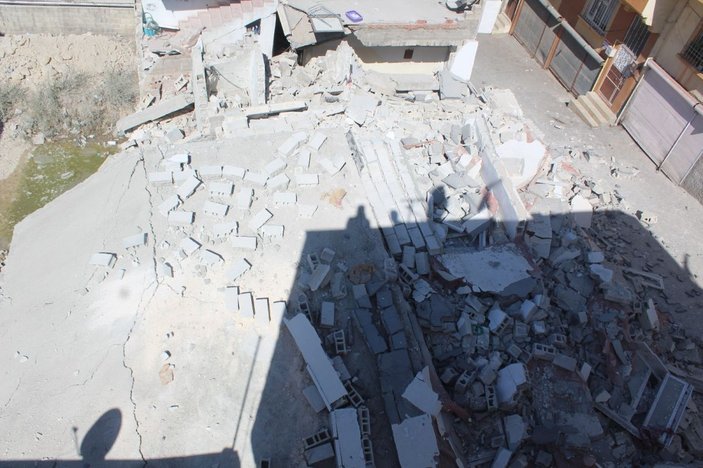 Gaziantep’te yeni yapılan 5 katlı bina çöktü, facianın eşiğinden dönüldü -7