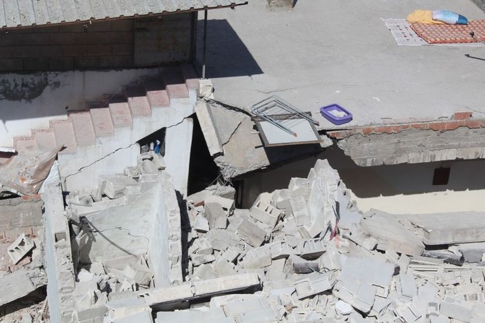 Gaziantep’te yeni yapılan 5 katlı bina çöktü, facianın eşiğinden dönüldü -10