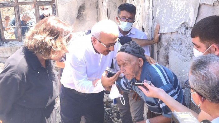 88 yaşındaki yangın mağduru, Cumhurbaşkanı Erdoğan ile telefonda görüştü -1